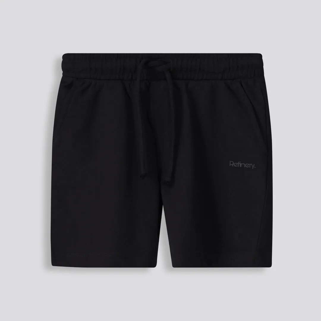 Boys Trackie Shorts _ 153342 _ Black