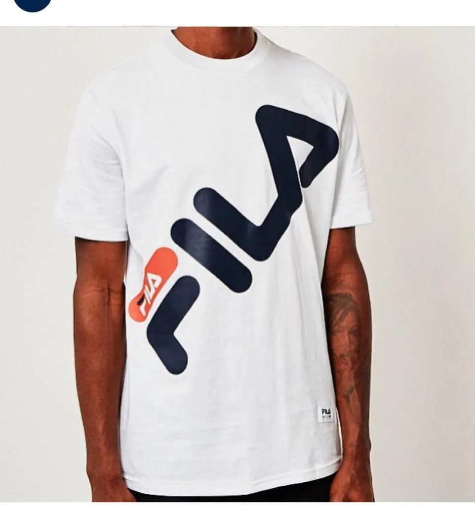 Fila Bold Inscription T Shirt- White