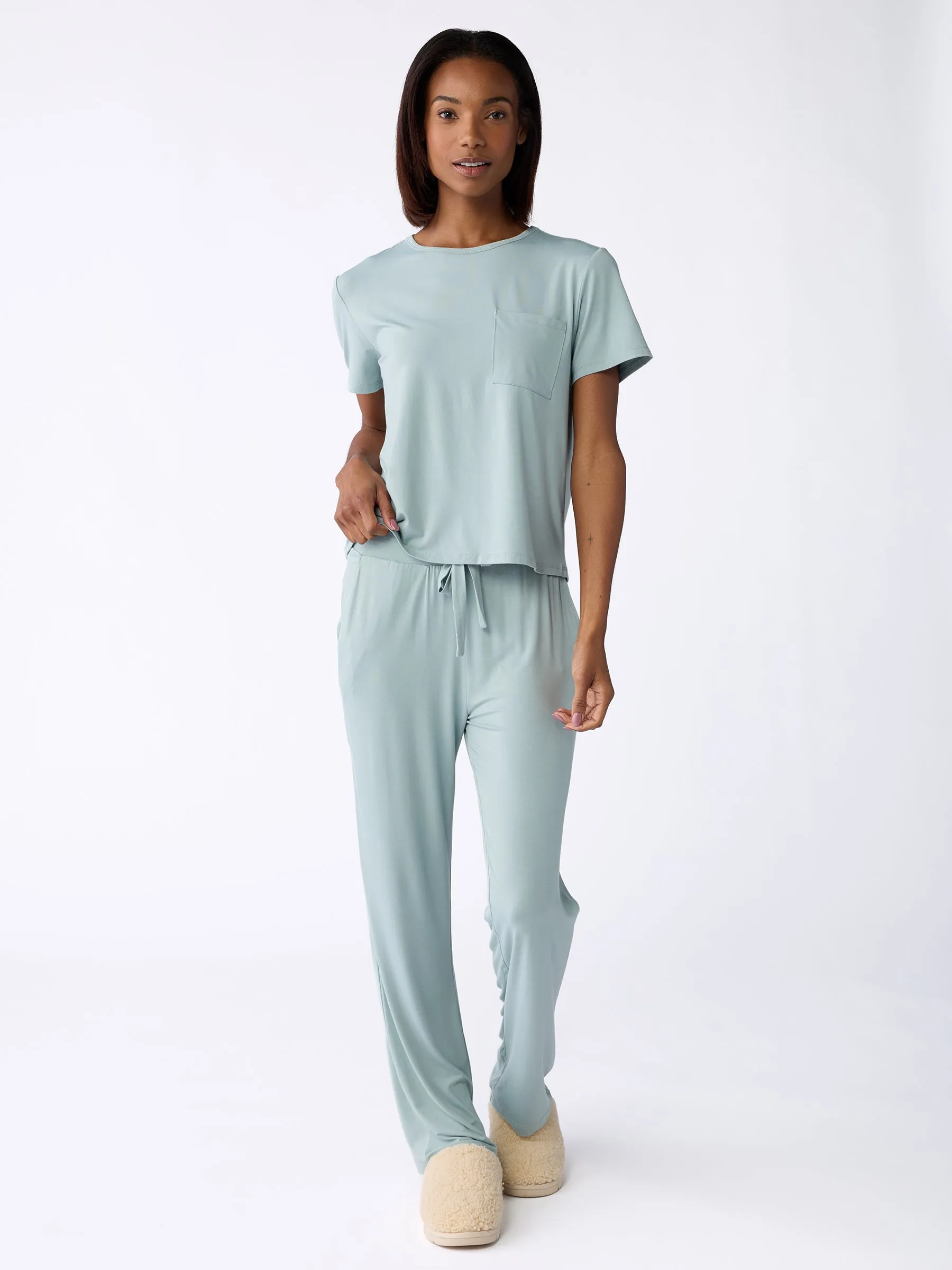 Women's Stretch-Knit Bamboo Lounge Tee