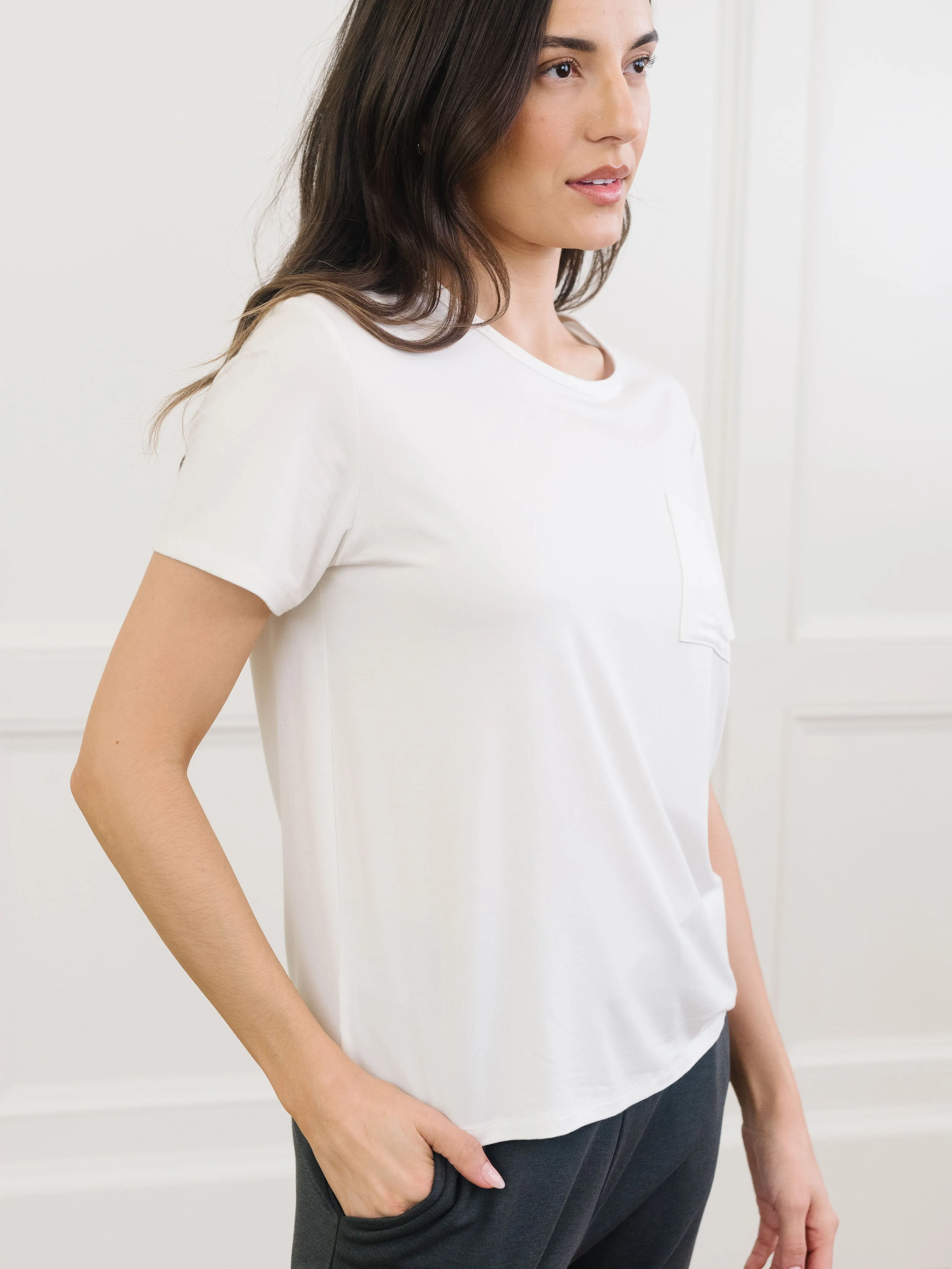 Women's Stretch-Knit Bamboo Lounge Tee